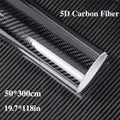 5D Carbon Fiber Vinyl Wrap 50cm x 300cm – Self-Adhesive Car Interior Decor Film, UV Protection, Scratch-Resistant, Dashboard 