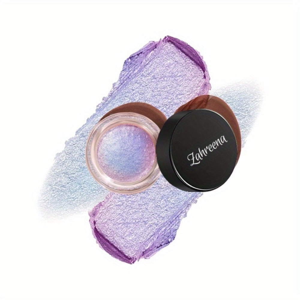 Holographic Glitter Eyeshadow Gel Jelly Shimmer Waterproof Long-Lasting Indigo Twilight Purple Blue Gradient Eye Makeup for P