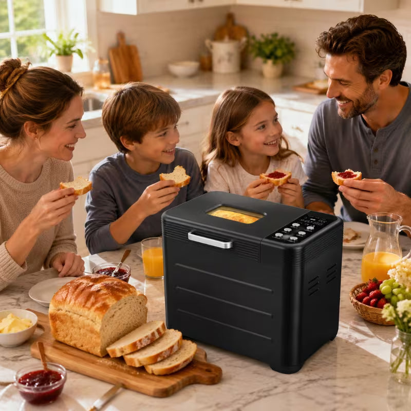 Stainless Steel Automatic Bread Maker with Timer