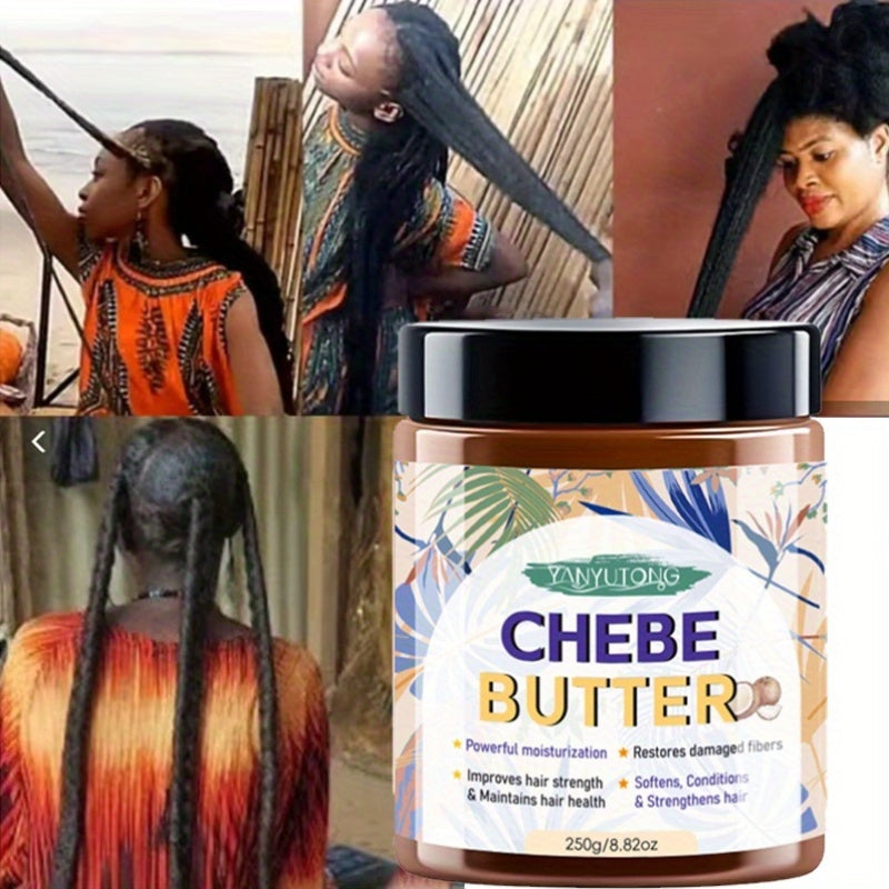 250g Chebe Butter Hair Mask in Clear Jar with African Shea, Castor and Batana Oils Named on Label — image 7