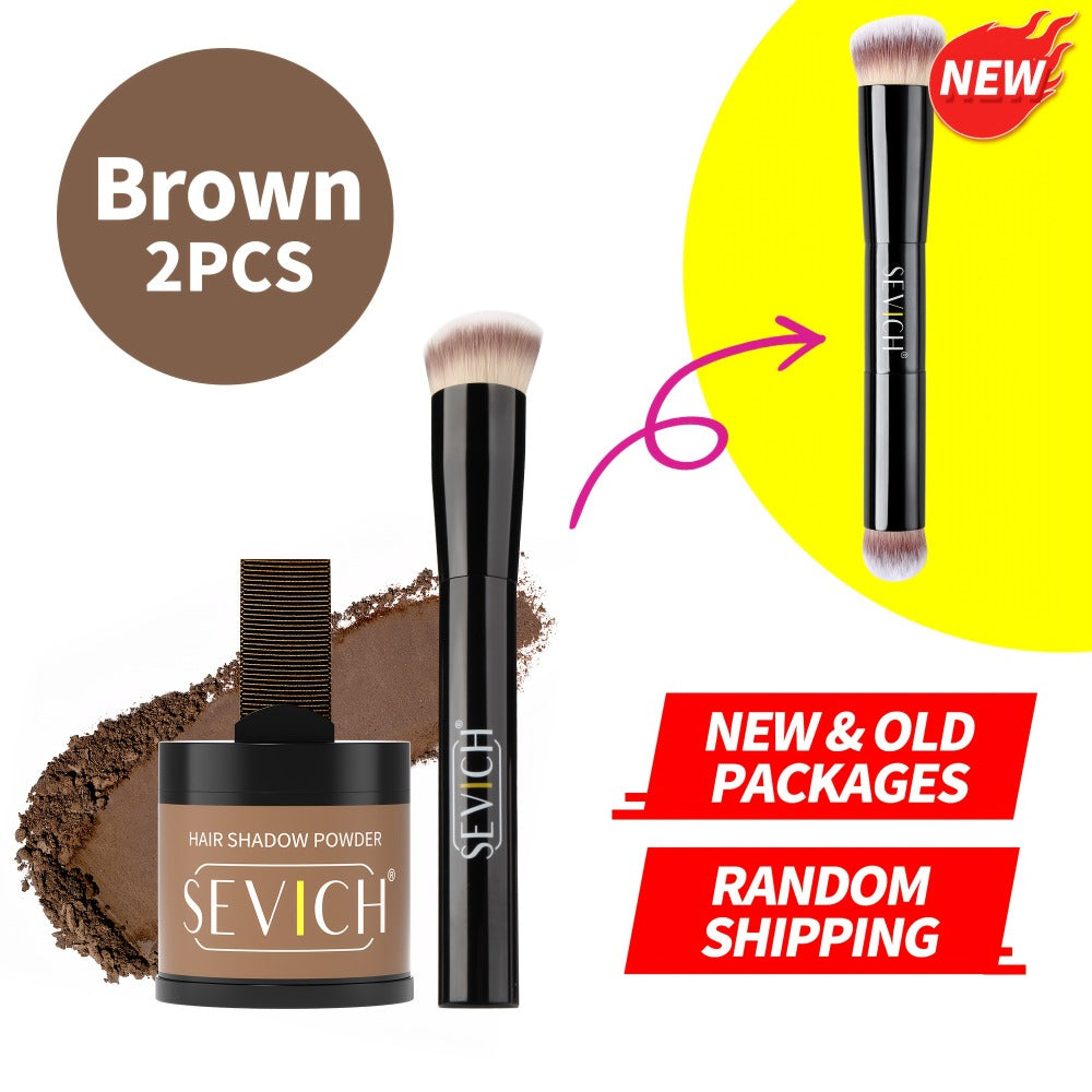 Hair Root & Hairline Concealer Powder Kit with Brush, Instant Coverage for Thinning Hair, Receding Hairline & Bald Spots — im