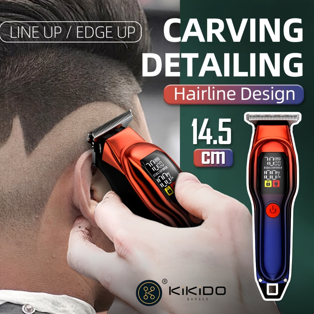 Hair Clippers & Trimmers KIKIDO KK-A2 T-Blade Model with LCD Display, USB Charging and Three Guide Combs — image 5