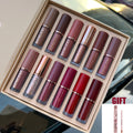 Liquid Lipstick Set 12 Pcs Velvet Matte, Non-Transfer Shimmer & Nude Shades in Elegant Book-Style Gift Box — image 1