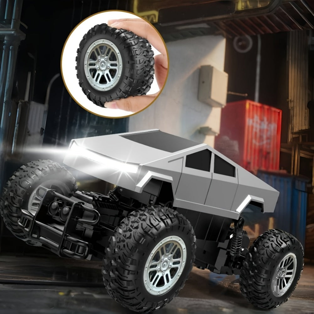 1:16 RC Monster Truck 2.4GHz 4WD Large Wheel Off-Road Pickup with LED Lights 45° Climb, Remote Control Car for Boys Kids — im