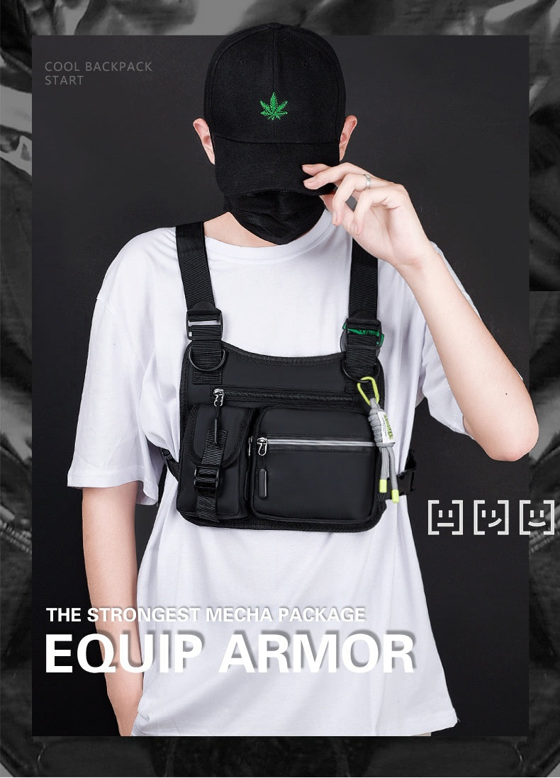 Workwear Functional Vest Chest Bag Reflective