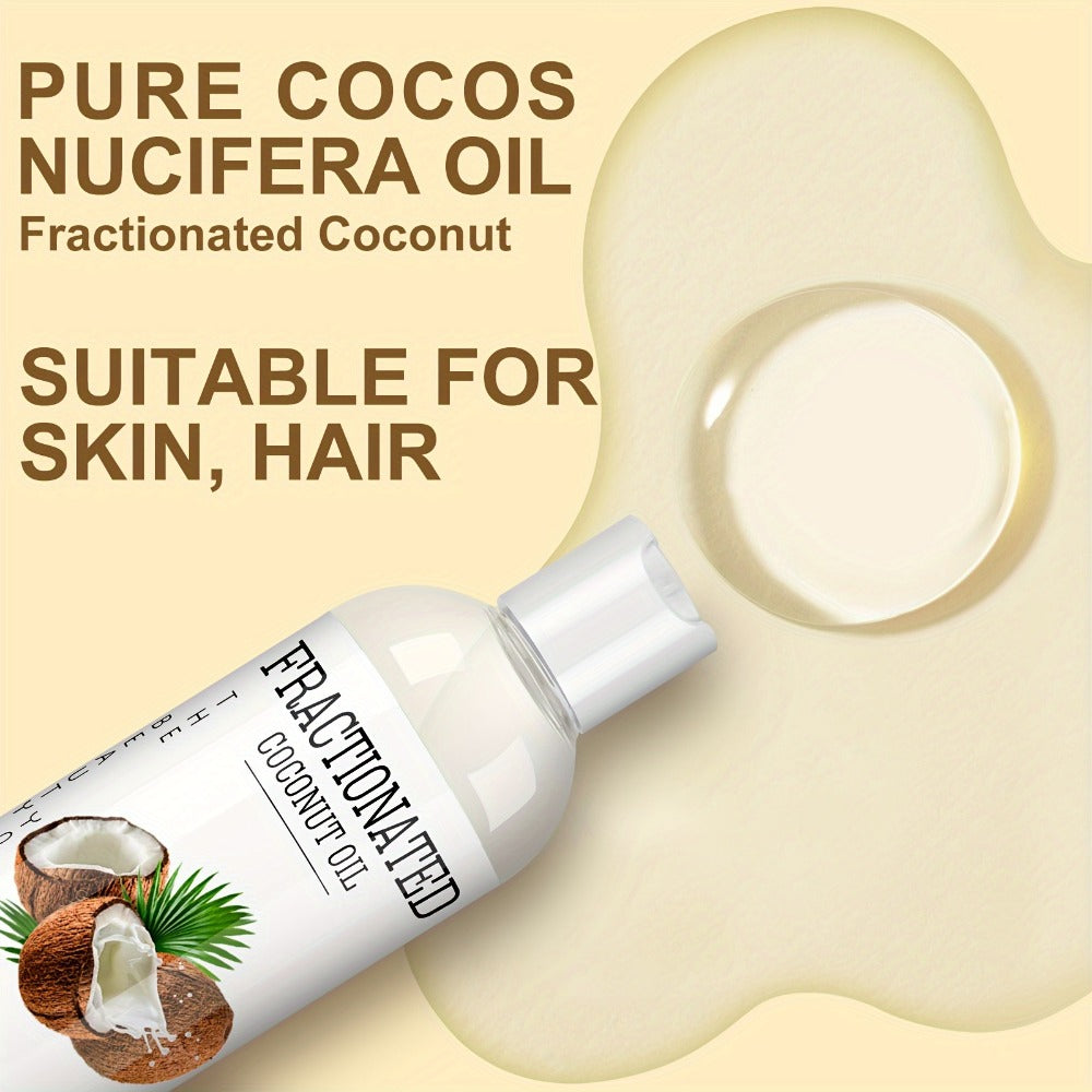 Fractionated Coconut Oil 2-Pack 7.5 fl oz Each – 100% Pure Carrier Oil for Massage, Hair & Body, Lightweight Moisturizing Bod