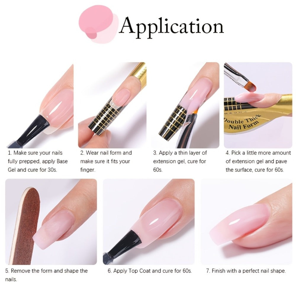 Malt Nude Hard Builder Gel for Nail Extensions and Overlays, 150g Jelly Formula Jar for UV or LED Lamp Curing — image 10