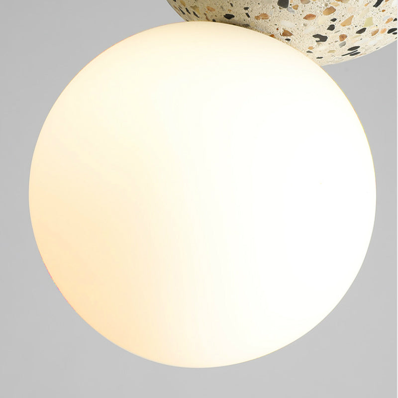 Nordic Ins Modern Cement Terrazzo Small Chandelier Restaurant Bar