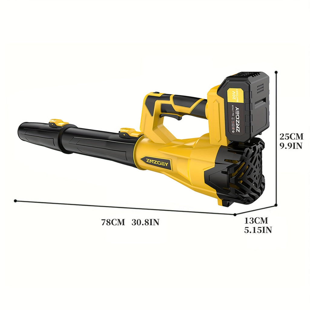 Cordless Leaf Blower 580CFM 160MPH, 40V Brushless Motor, 4.0Ah Battery, 6-Speed, Extension Nozzle — image 5