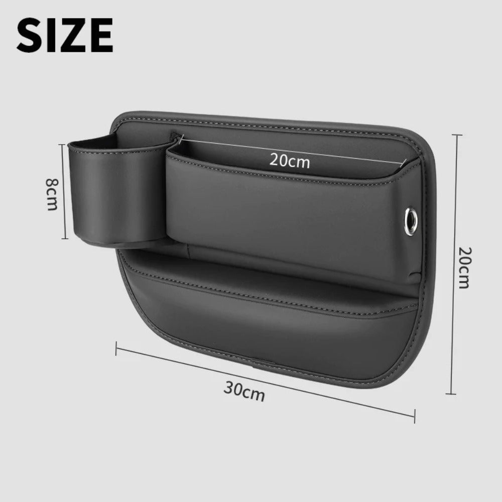 Seat-Gap Car Organizer with Cup Recess and Phone Storage in Four Color Pairs or Left-Side Black Pack — image 2