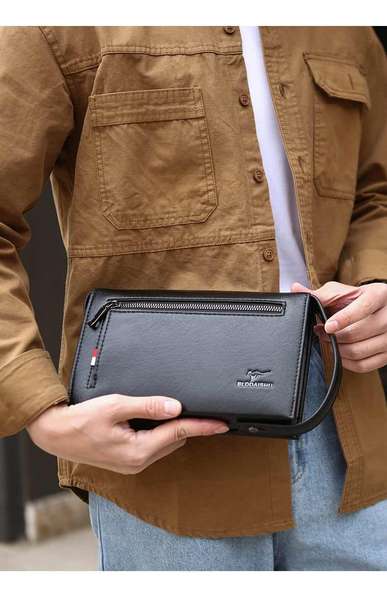 New Mens Wallet With A Combination Lock And Clutch Design