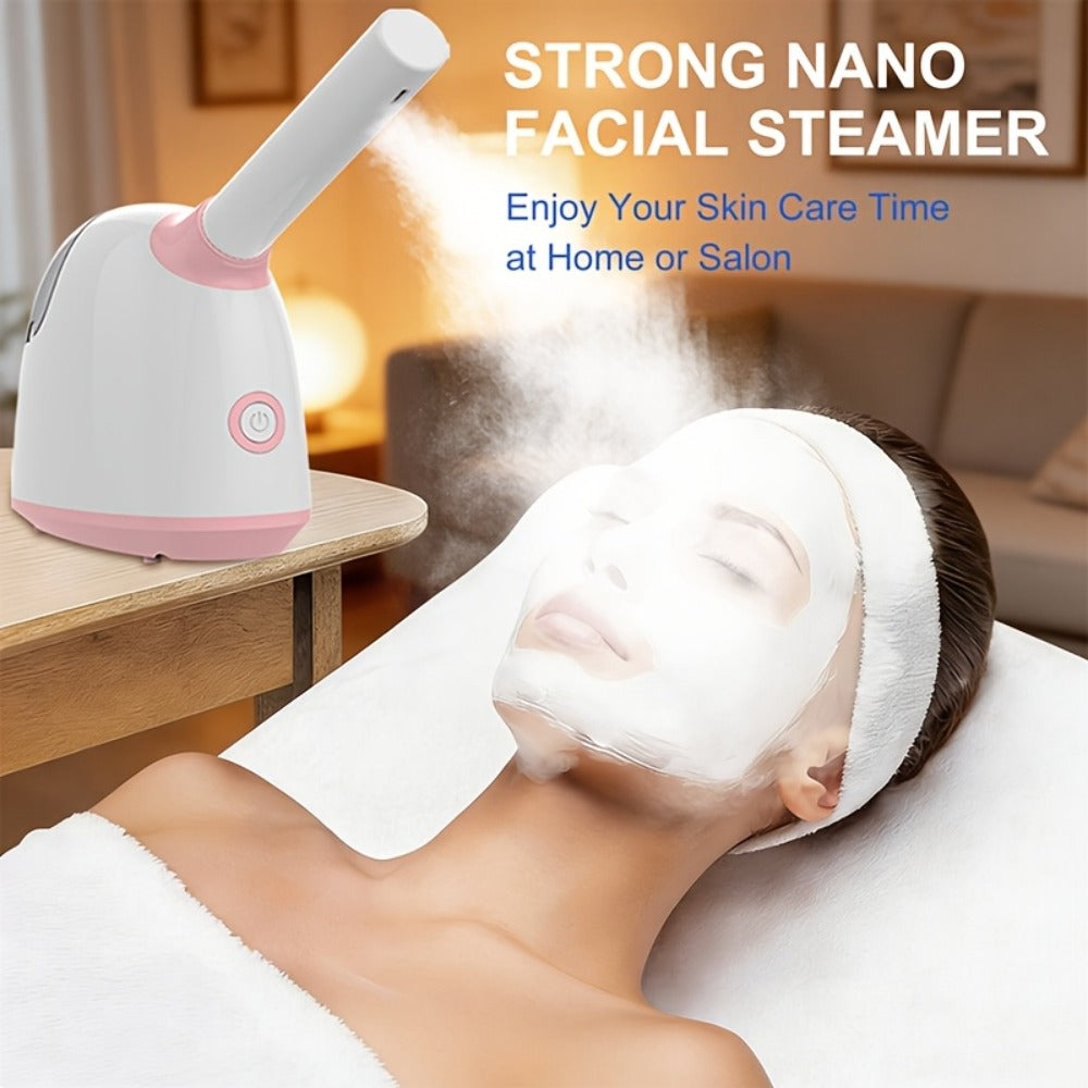 Pink Tabletop Facial Steamer Family with Five Regular, Upgraded, 3-in-1, Large-Tank or Portable Options — image 1