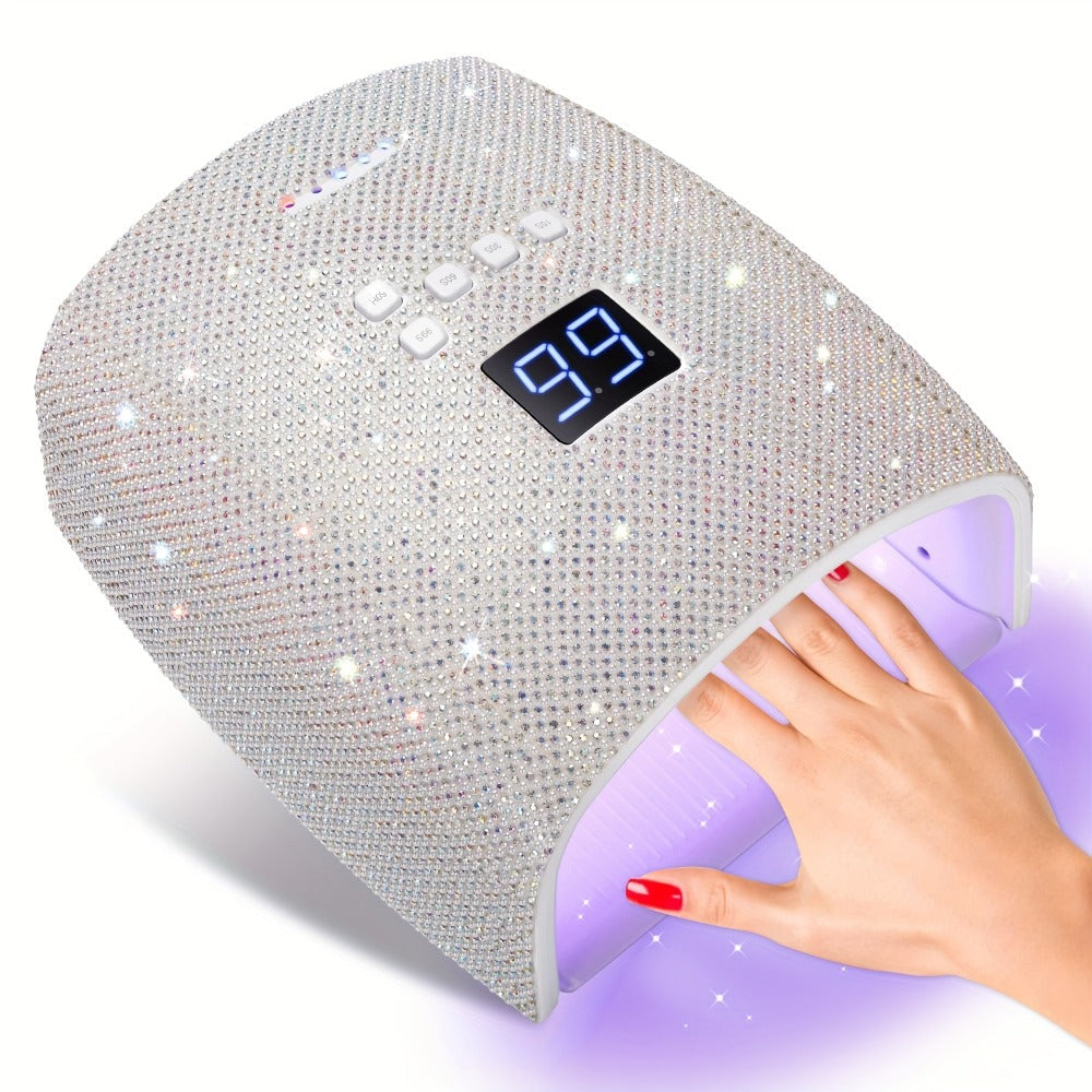Rechargeable UV LED Nail Lamp with 33 Light Beads, Four-Button Display and Three Style Options — image 3