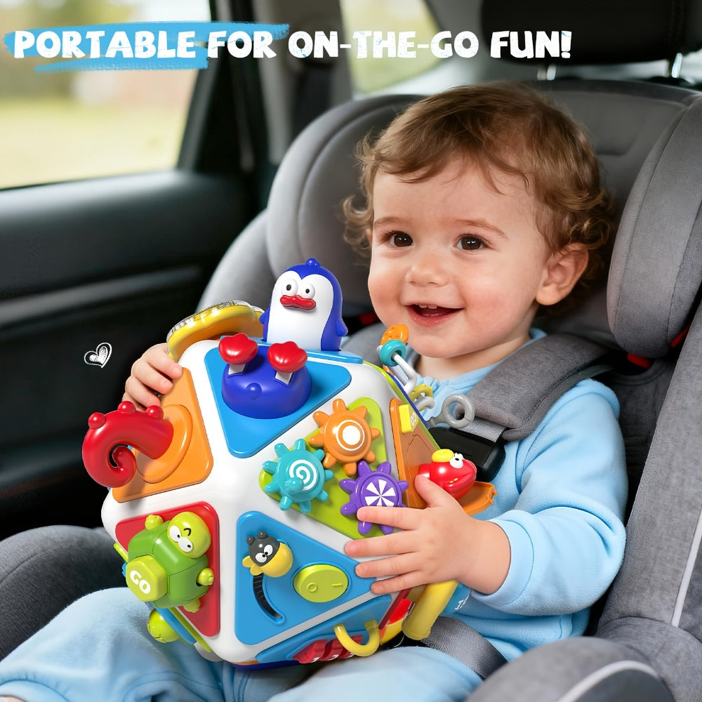 21-in-1 Toddler Busy Board Activity Cube, Early Educational Sensory Toy for Boys & Girls Ages 1-3 — image 9