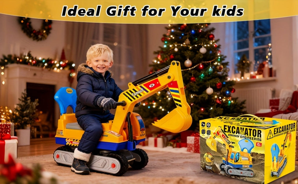 Kids Ride-On Construction Truck Large Manual-Powered Engineering Vehicle with the Listed Color, Size or Set Options for Every