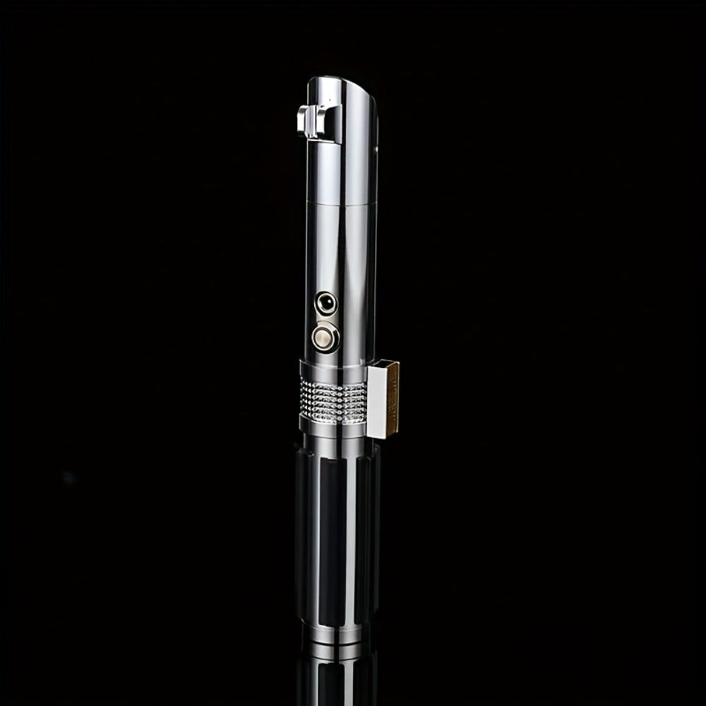 Light Up Saber with Metal Handle RGB 16 Colors, LED Cosplay Laser Sword with Sound Effects, Anakin Luke Darksaber Style — ima