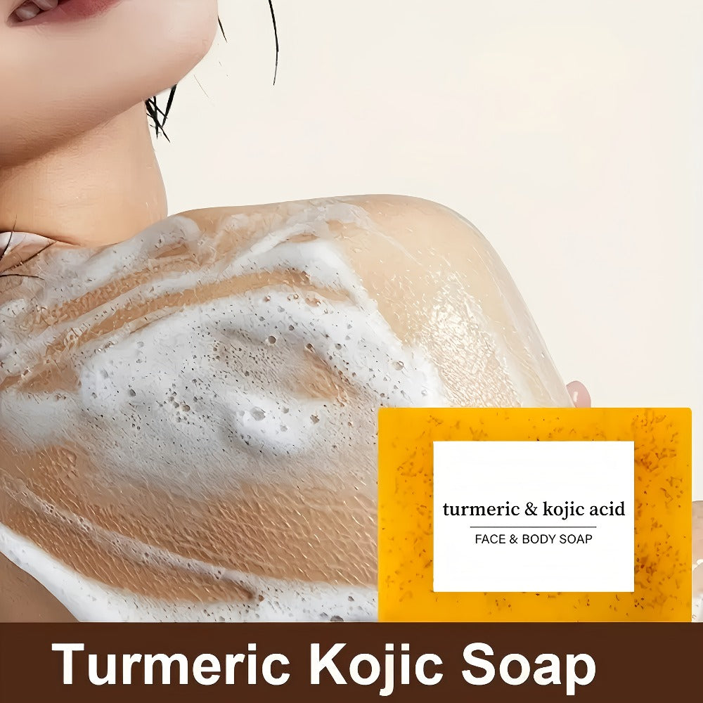 Kojic Acid Soap Set with Turmeric & Lemon, Handmade Cold-Processed Brightening Bars for Face & Body, Deep — image 16
