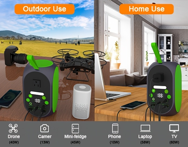 Power Station with Solar Panel, 99.84Wh 120W LiFePO4 Unit with 30W Foldable Solar Panel and Five Outputs — image 12