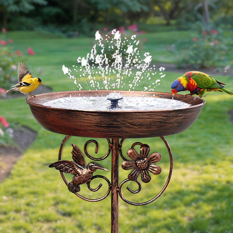 Bird Feeder Cast Iron Vintage, Bird Bath Garden Outdoor Yard Decor for Garden, Yard and Pest Management — image 4