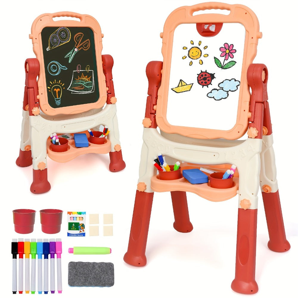 Art Easel for Kids Adjustable Double-Sided Standing Easel with Painting Accessories for Boys & Girls Ages 3+ — image 4