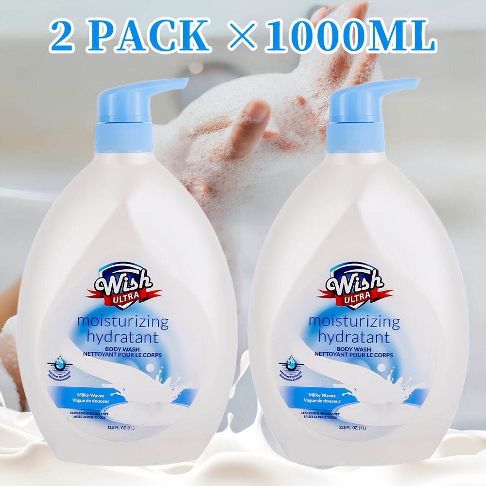 Moisturizing Body Wash 2-Pack 33.8 fl oz Each – Deep Cleansing Shower Gel for Women & Men, Long-Lasting Scent, Hydrating Form