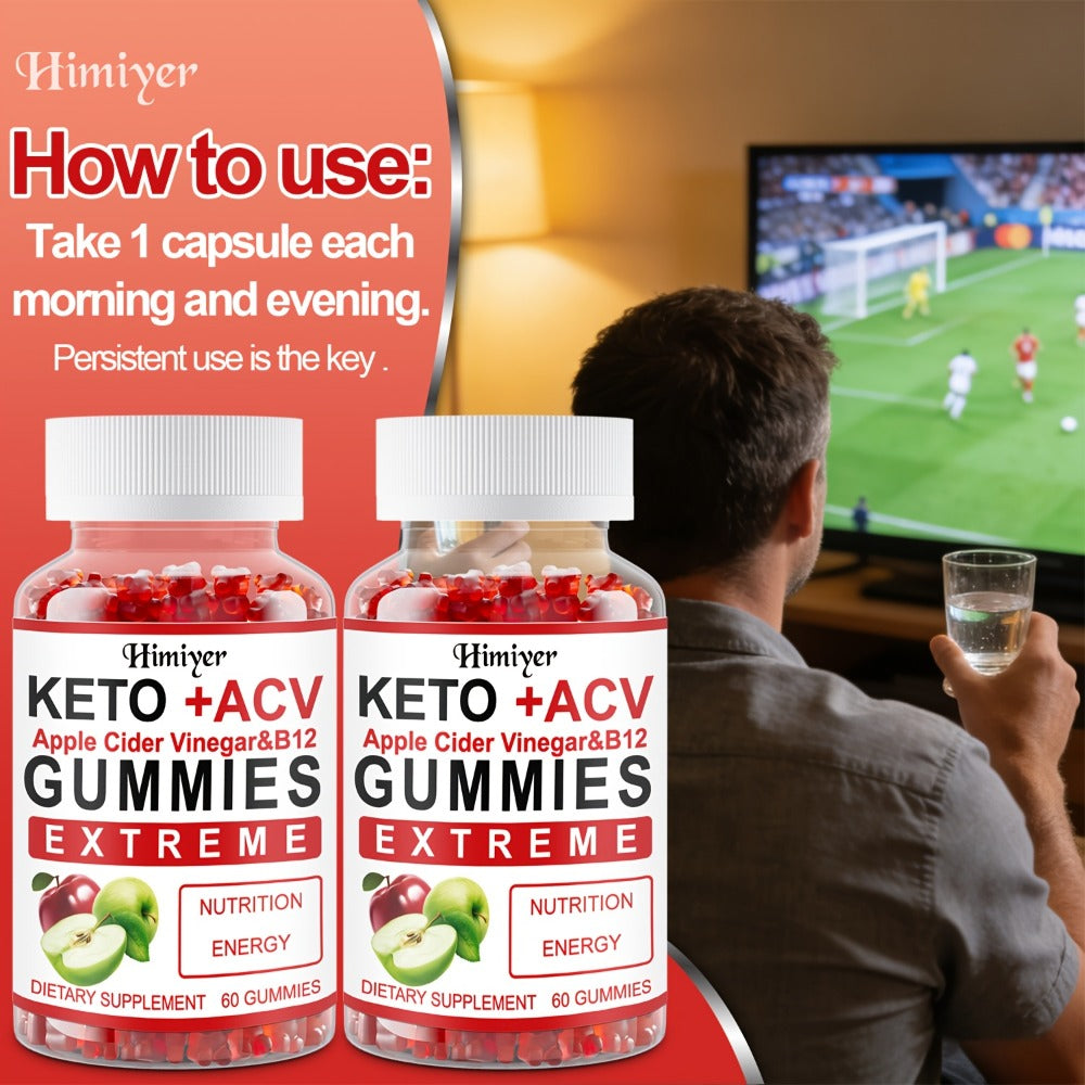 Apple Cider Vinegar Gummies with Pomegranate, Beet Juice & Vitamin B12, Keto ACV Gummies for Weight Management — image 10
