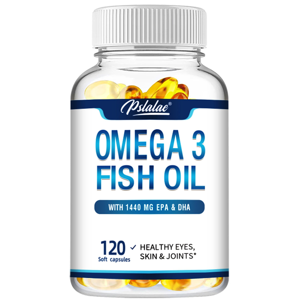 Triple Strength Omega-3 Fish Oil Softgels 120 Capsules with High-Potency EPA & DHA, Heart, Brain — image 10