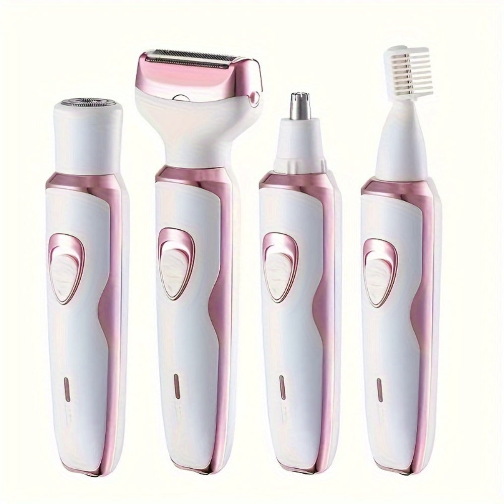 Rechargeable Facial Hair Remover Set for Women with Pink and Purple Multi Tool Options for Grooming — image 14