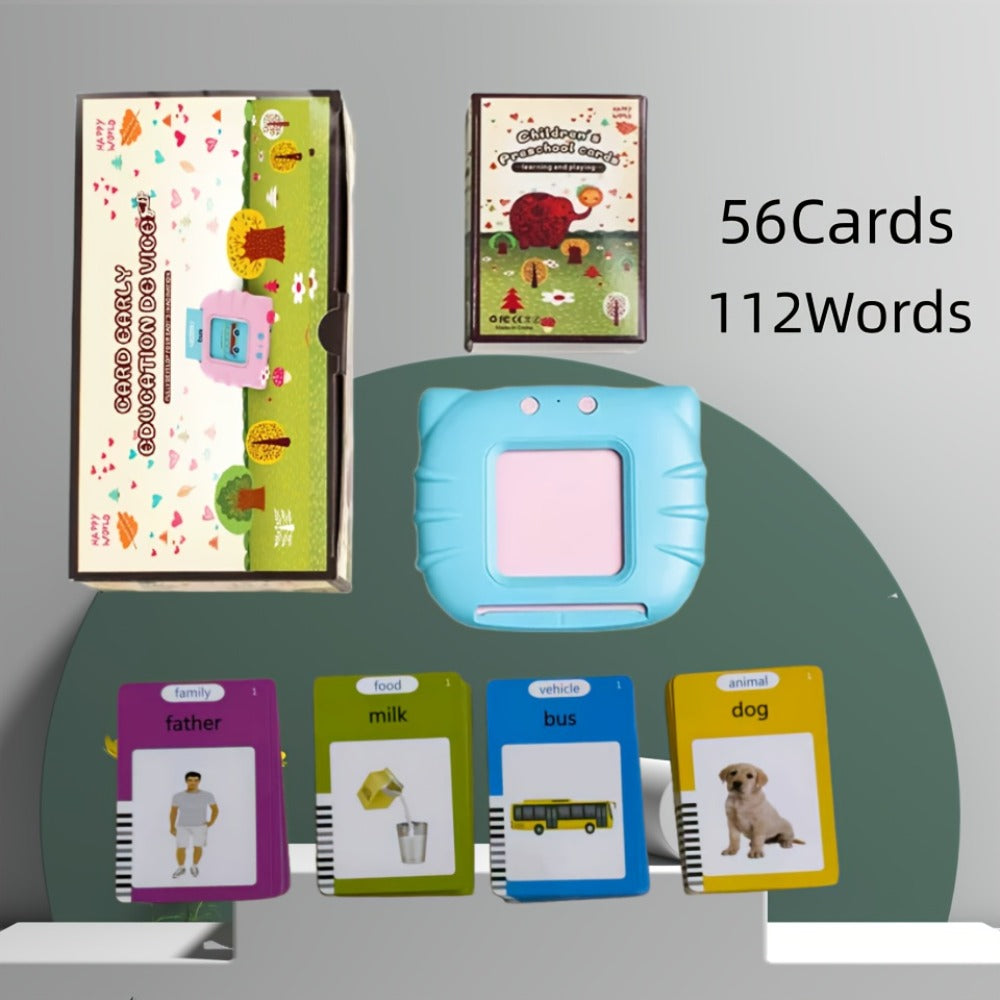 Bilingual English Speaking Flash Cards for Kids, 56 Cards 112 Visual Sight with the Listed Color, Size or Set Options for Eve