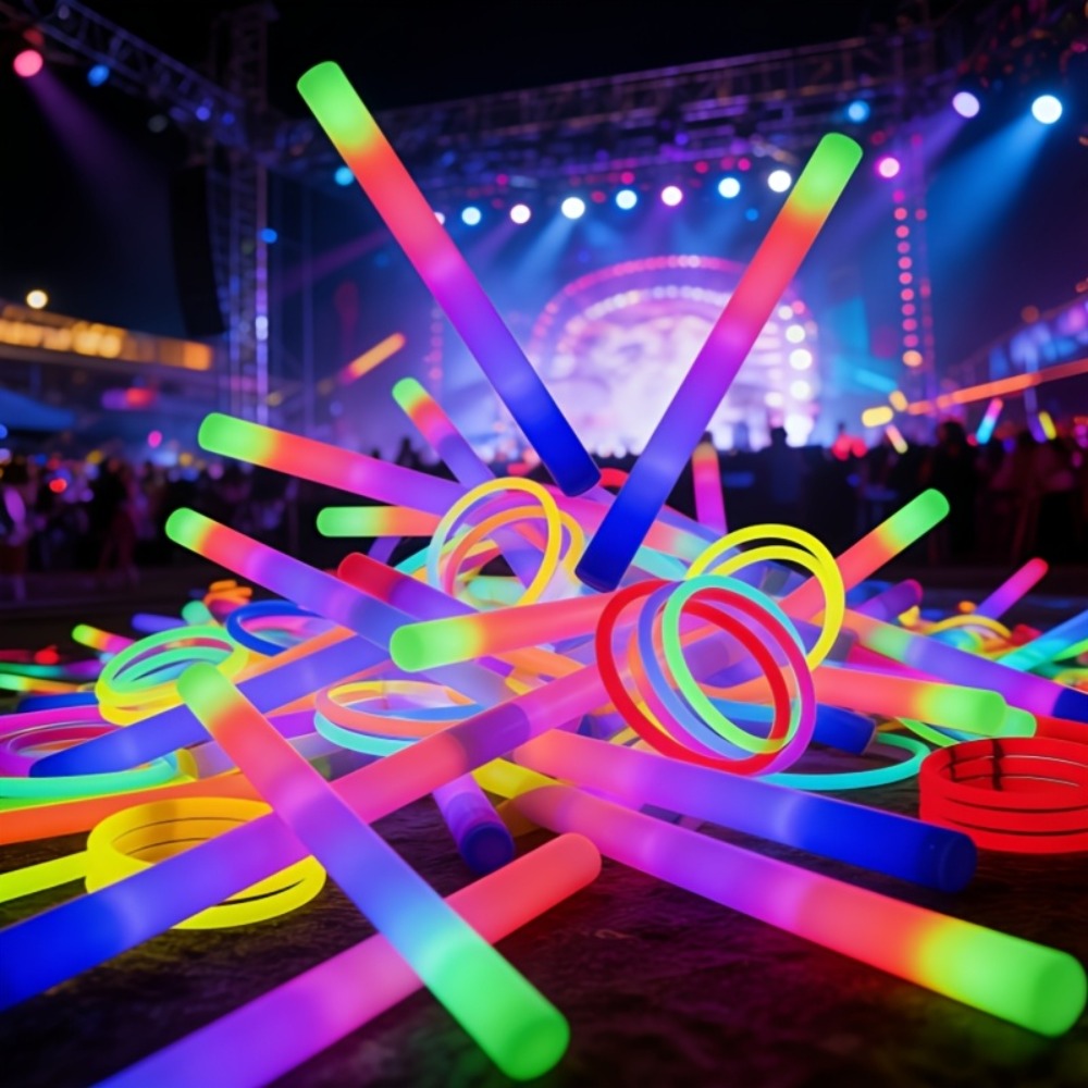 LED Light Up Foam Glow Wands 27/30 Pack with the Listed Color, Size or Set Options for Everyday Use — image 11