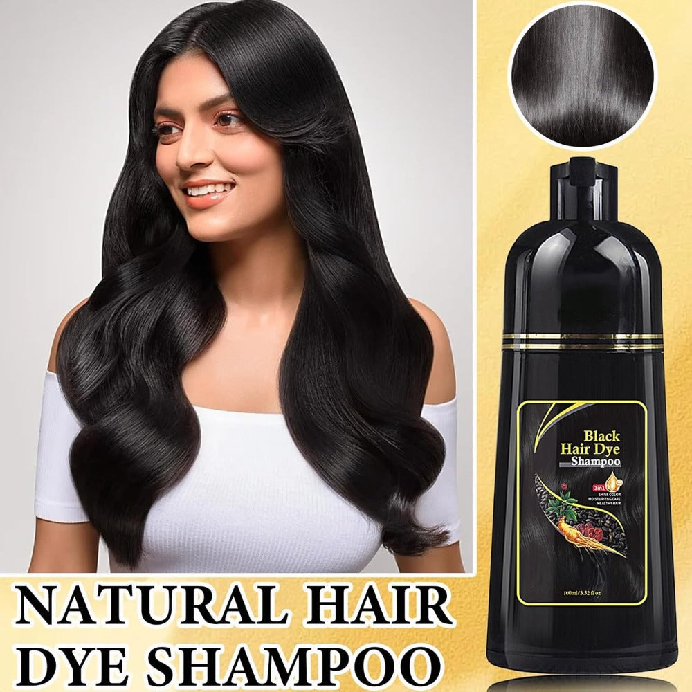 Hair Color Shampoo, EELHOE 3-in-1 Six-Bottle 3.38oz Set in Black, Brown or Mixed Color Packs — image 4