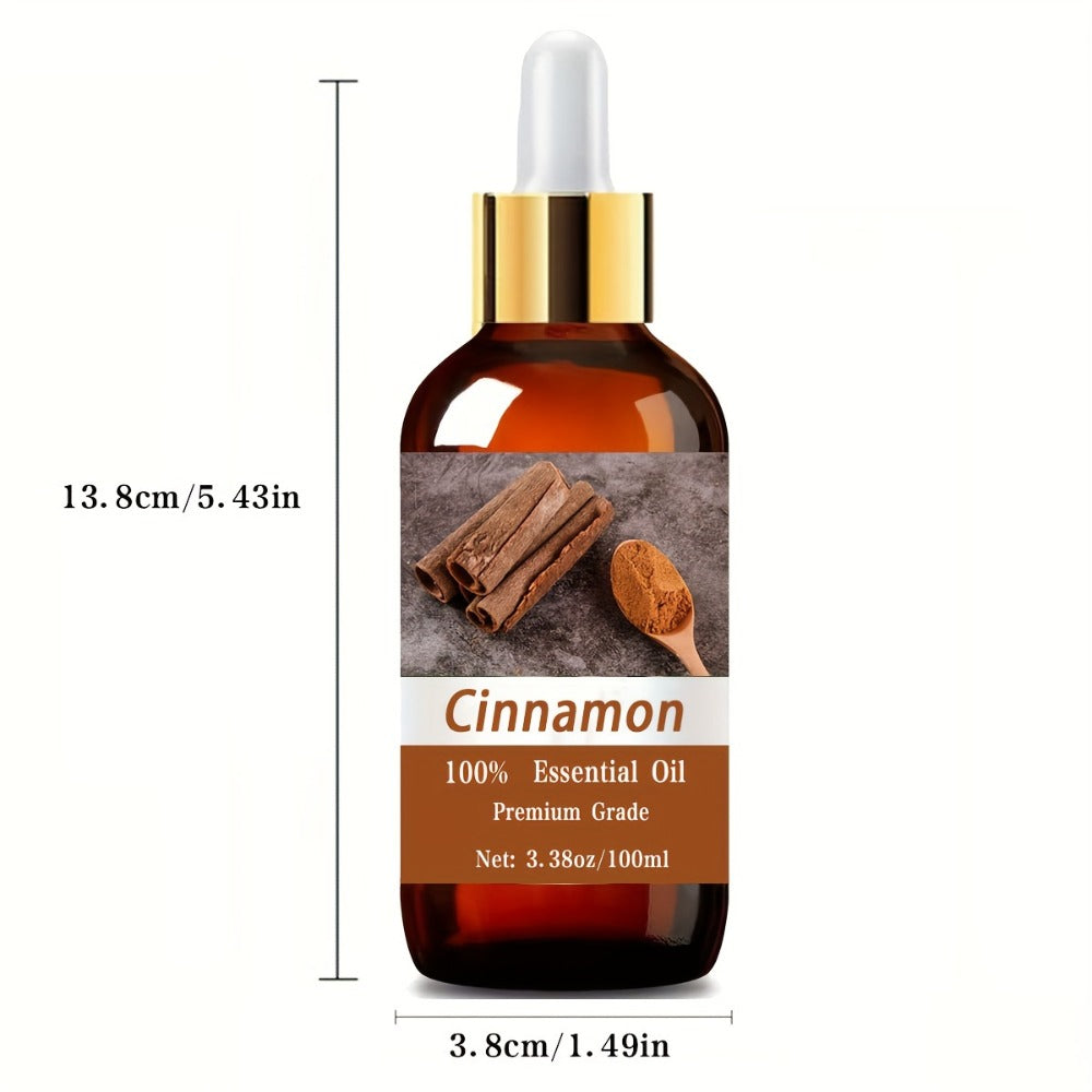 Essential Oil Cinnamon Warm Spicy Aroma in 100ml Bottle for Diffuser, Massage, Meditation and Personal Care — image 5