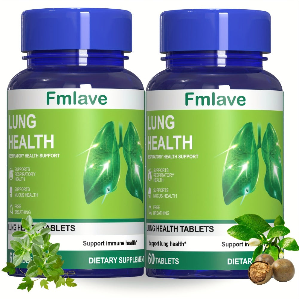 Herbal Lung Cleanse Supplement 60 Tablets, Respiratory Health Support, Breathing Comfort, Mucus Clearance & Immune Boost — im