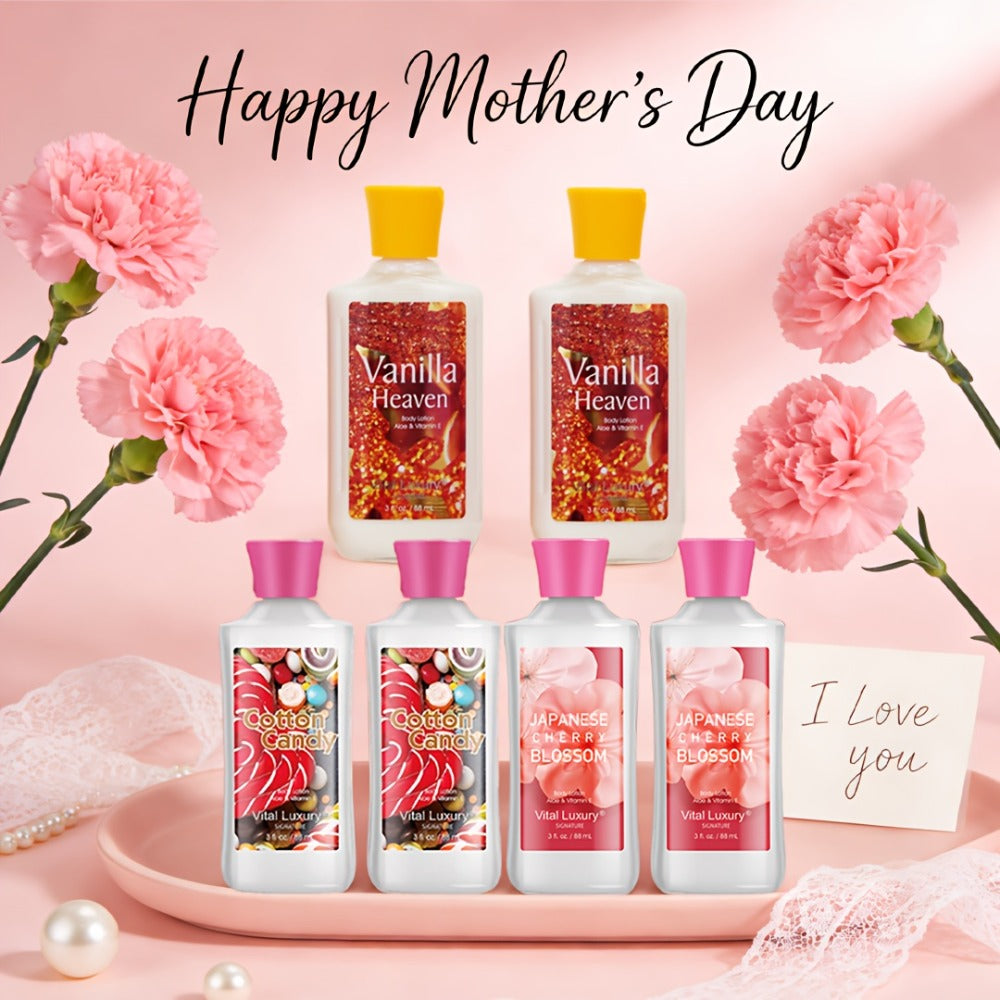 Scented Body Lotion in Japanese Cherry Blossom, Vanilla Heaven or Cotton Candy Bottles and Two-Piece Sets — image 14