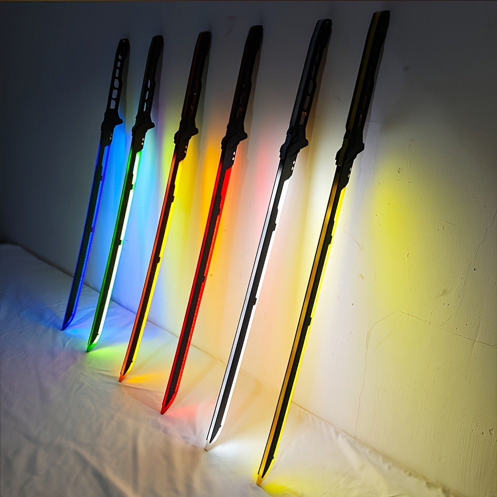 LED Cyberpunk Katana Prop 80cm Acrylic Luminous with the Listed Color, Size or Set Options for Everyday Use — image 16