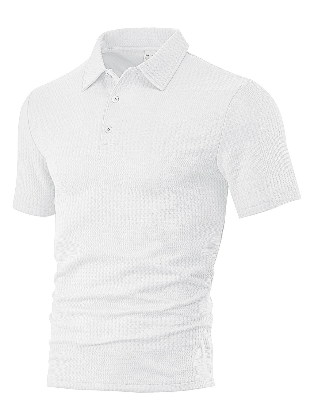 Men's Loose Casual Lapel Jacquard Short Sleeve