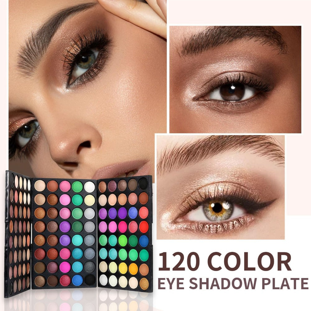Eyeshadow Palette POPFEEL 120-Shade Folding Color Case with Matte-Shimmer Mix and Optional Six-Brush Bundle — image 5