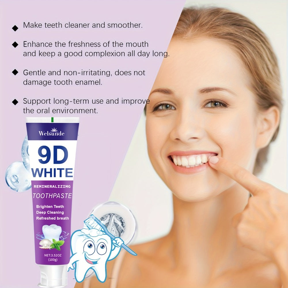 Two-Pack 100g Purple Mint Toothpaste with Hydroxyapatite and Niacinamide Listed on Ingredient Panel — image 11