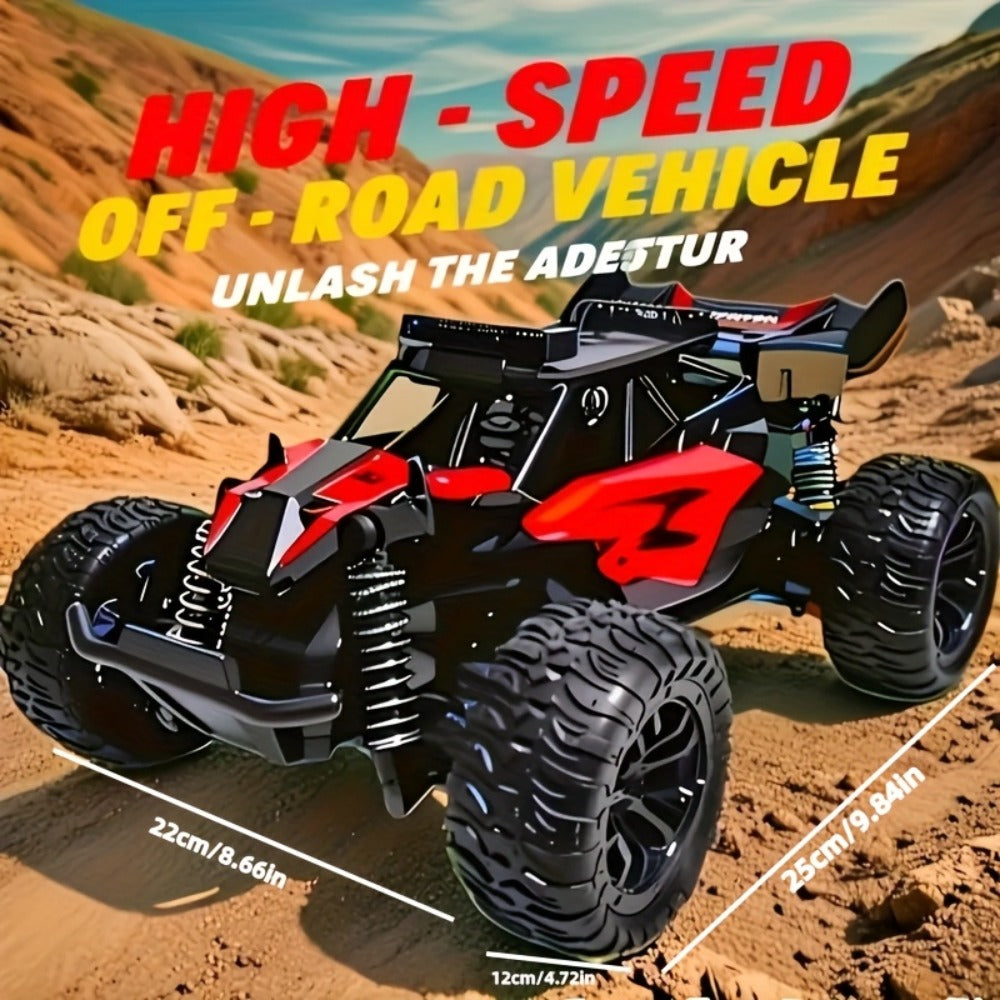 RC Off-Road Car with LED Lights for Kids Ages 6+, High Speed Remote Control Buggy Light-Up RC Truck for Boys & Girls — image 