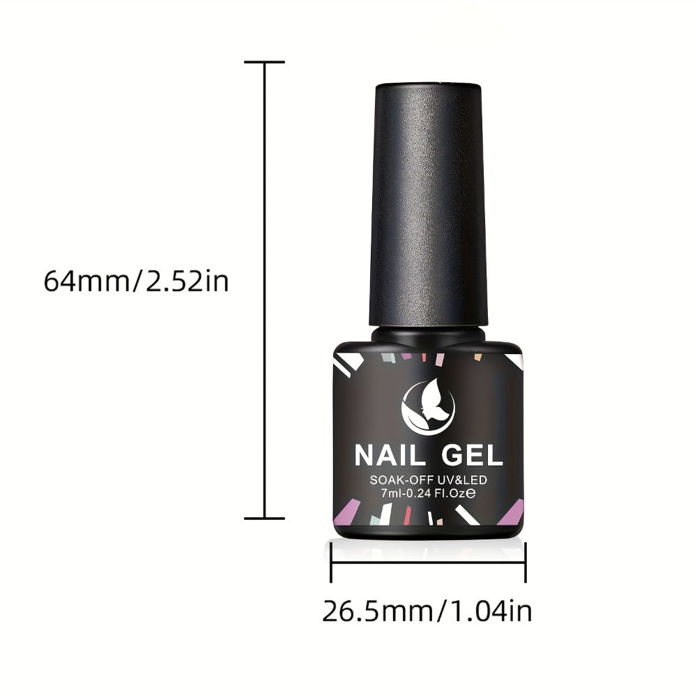 35-Color Gel Nail Polish Kit with UV LED Lamp, Electric Nail Grinder, Four Top Coats and Decoration Tools — image 4