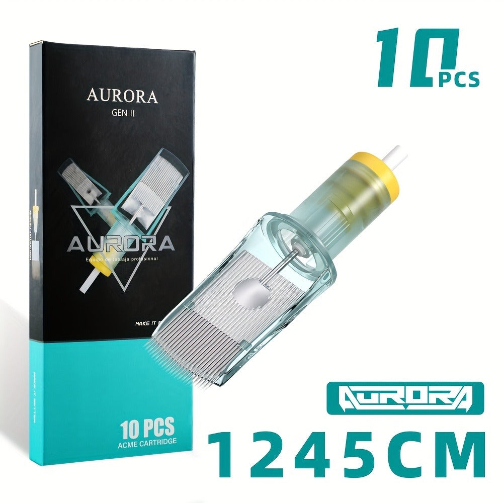 Tattoo Cartridge Needles with Aurora II Label, 10-Pack Curved Magnum Choices from 1229CM to 1249CM — image 9