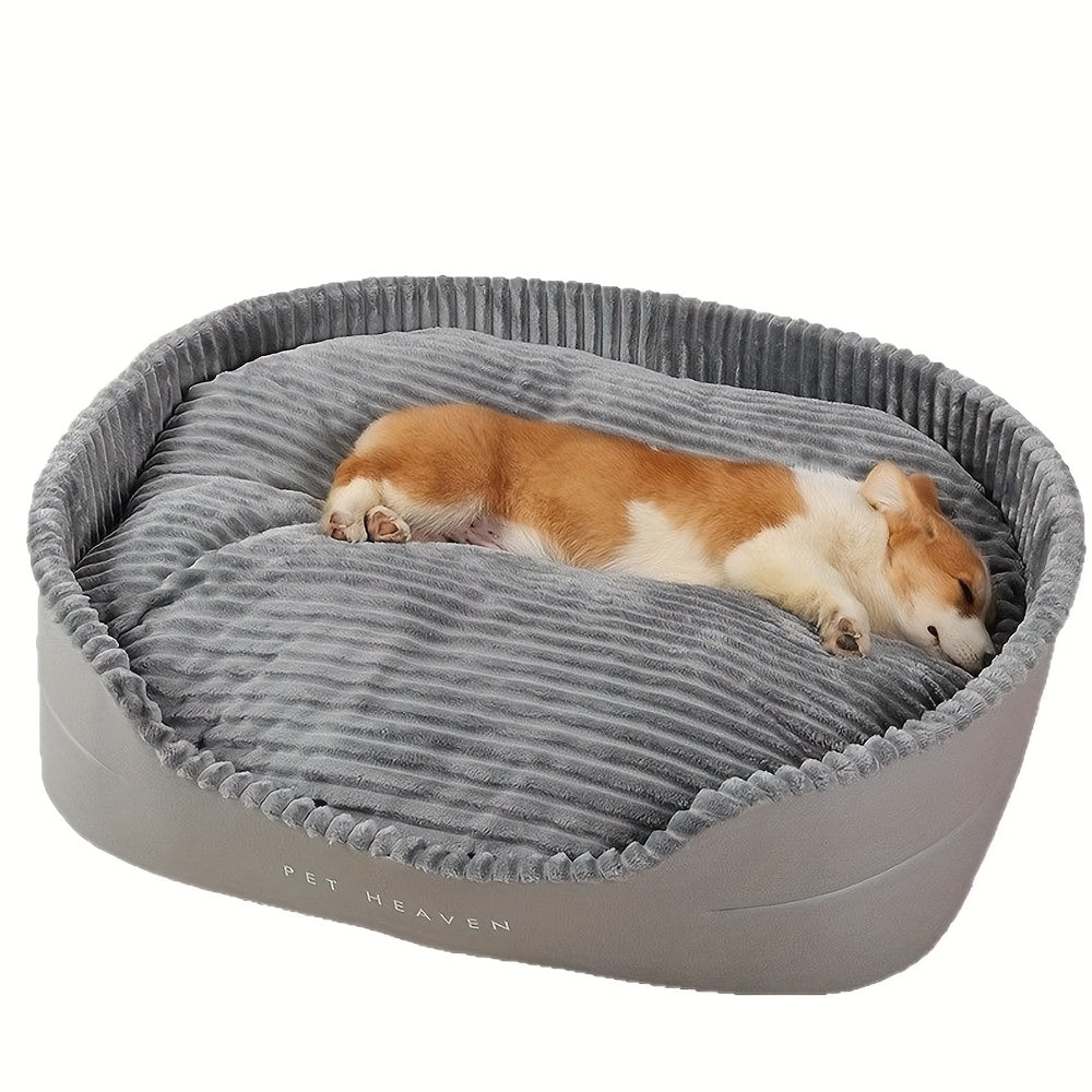 Ribbed Bolster Pet Bed System with M-XXL Beds and Separately Labeled Replacement Mat or Cushion — image 5
