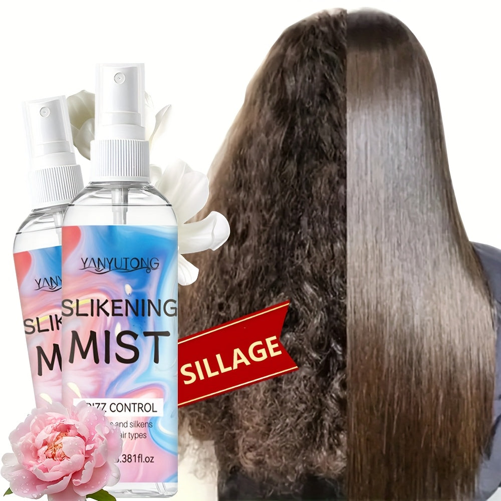 Perfumed Hair Mist Smoothing Spray 100ml – Heat Protection, Anti-Frizz, Moisturizing & Detangling Leave-In Formula | Long-Las
