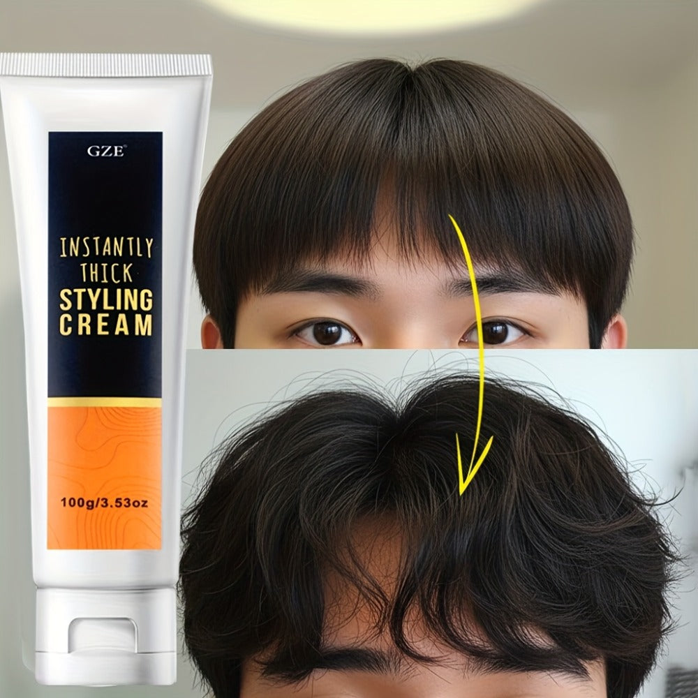 GIZE 100g Hair Styling Cream in Black-and-White Squeeze Tube for Hair Texture Styling Application — image 1