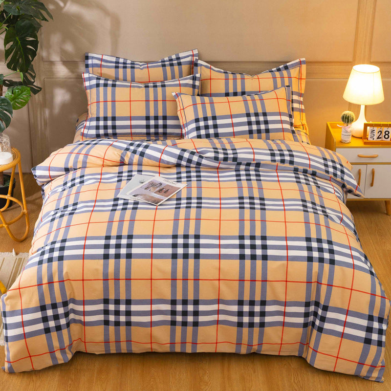 Cotton Winter Linen Quilt Cover Bedding Set