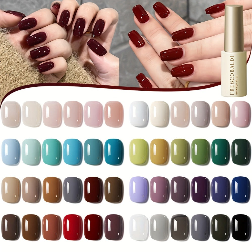 Gel Nail Polish Set with IRISGOBLADI Label, 6 Solid Colors per Set and 8 Retained Palettes — image 1