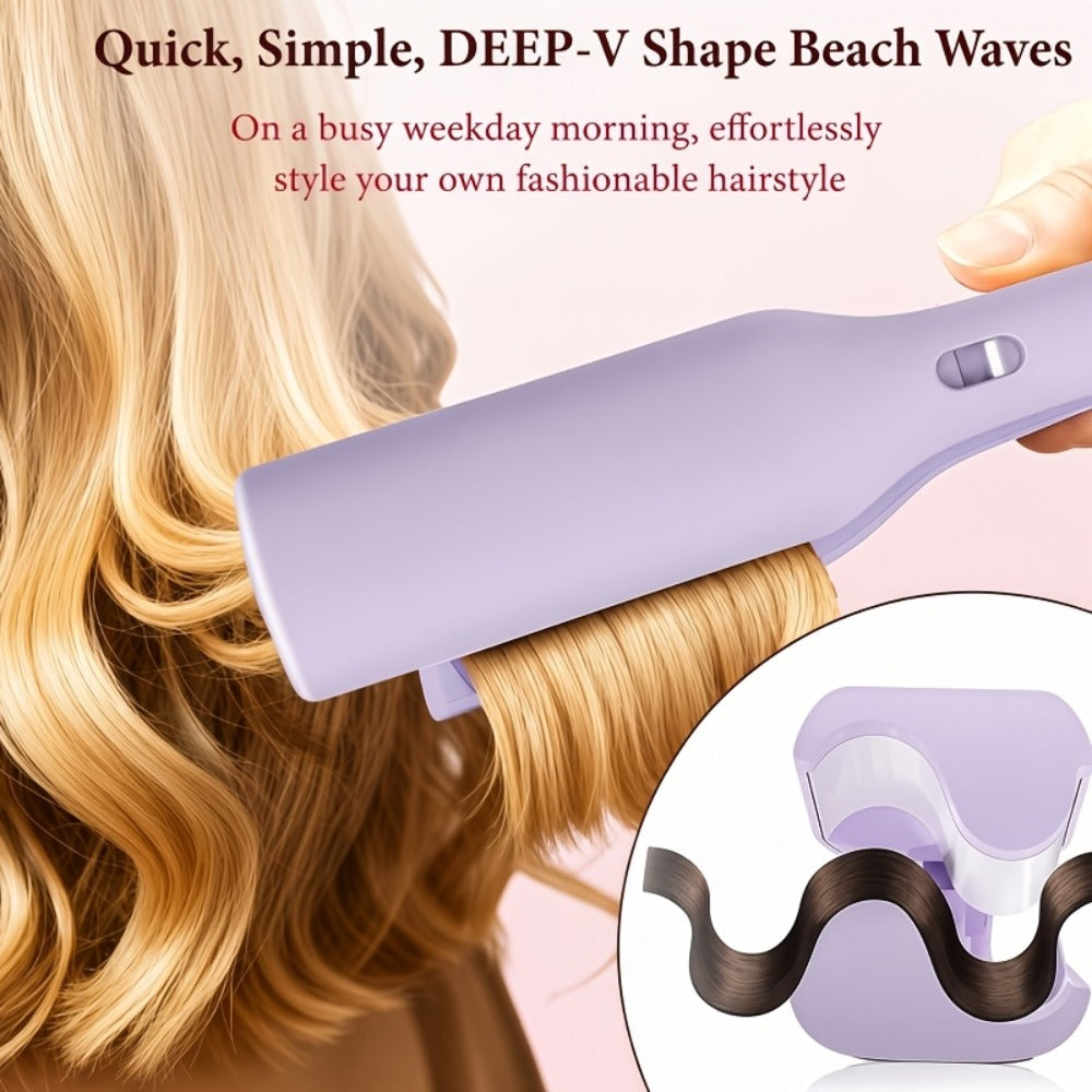 32mm Professional Curling Iron for Waves & Deep Curls with Anti-Scald Safe Temp Control, Salon Curl Iron for Women — image 10