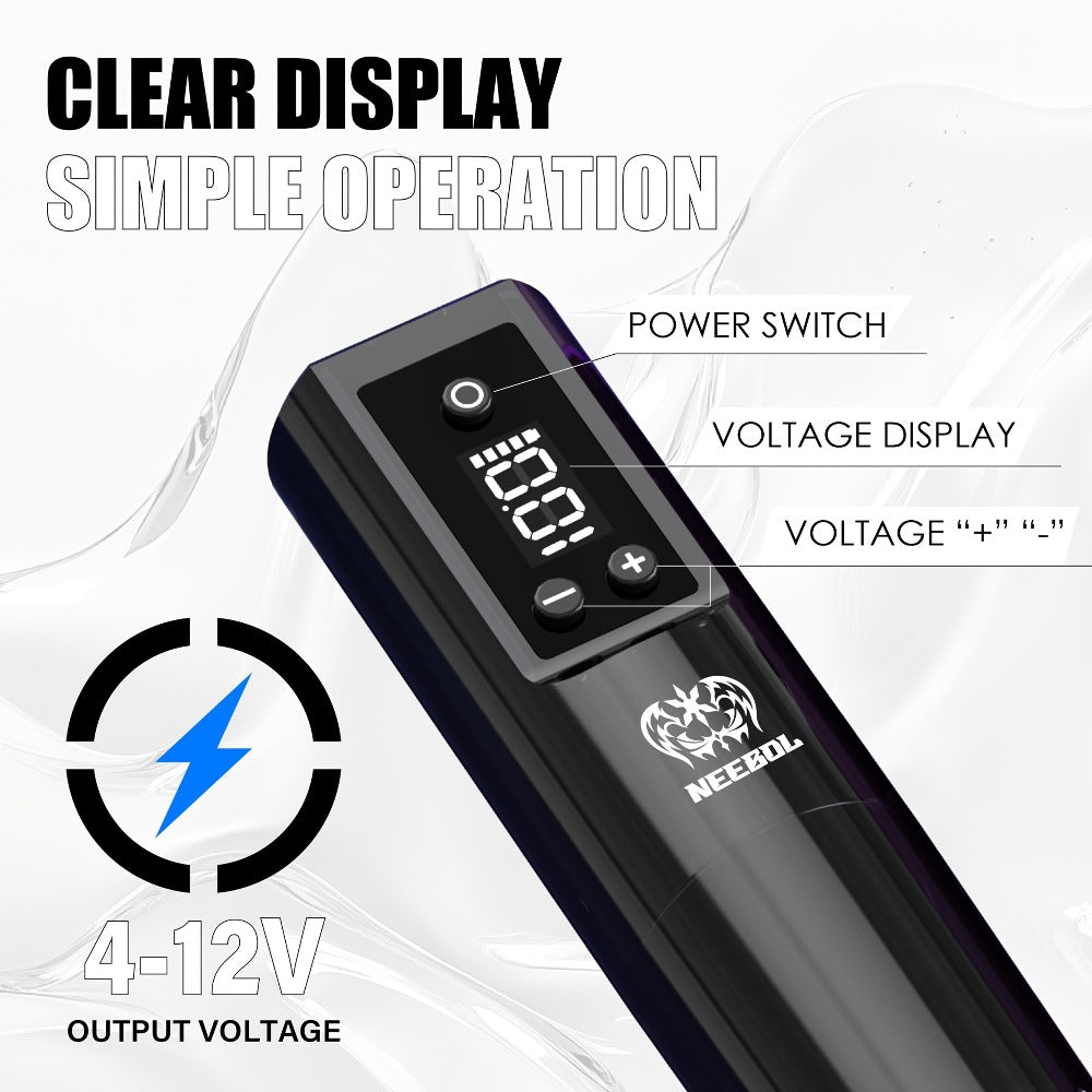 Wireless Rotary Tattoo Machine Neebol Cordless Pen, 6- Battery Life, Portable Design, Cartridge Compatible — image 5