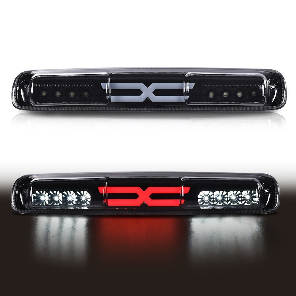 LED Third Brake Light High Mount Stop Lamp for 1999-2007 Chevy Silverado GMC Sierra 1500 2500 3500 HD with Turn Signal & Reve