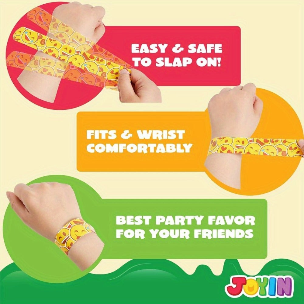 288 Pcs Slap Bracelets Party Favors Bulk Set, 36 Colorful Designs for Kids, Classroom Prizes, Goodie Bags — image 6